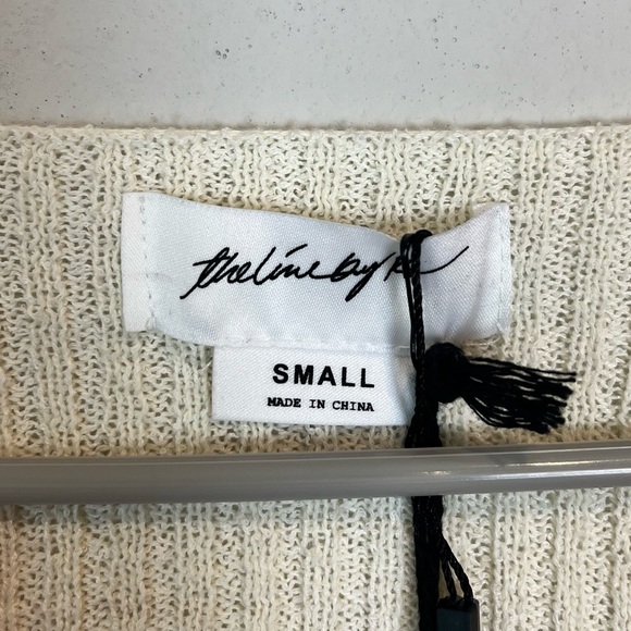 NWT The Line by K Kane Rib Knit Midi Dress in Ivory Size Small - Picture 8 of 11